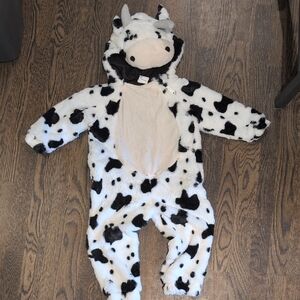 Target Black and White Cow Print Kids Footie